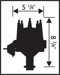 MSD 8524 Ready-To-Run Distributor; Buick Nailhead; Iron Gear; - Truck Part Superstore