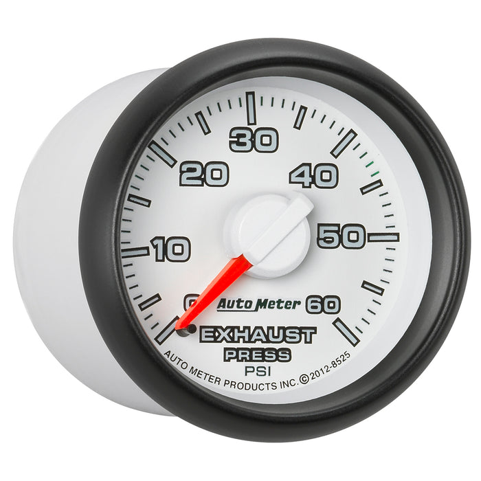AutoMeter 8525 GAUGE; EXHAUST PRESS.; 2 1/16in.; 60PSI; MECHANICAL; RAM GEN 3 FACTORY MATCH - Truck Part Superstore
