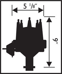 MSD 8529 Ready-To-Run Distributor; Iron Gear; - Truck Part Superstore