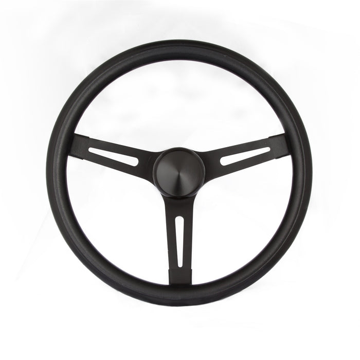 Grant 8541 GT Rally Steering Wheel; 13.75 in. Diameter; Black Rim; 3-Spoke; Black Spokes; - Truck Part Superstore