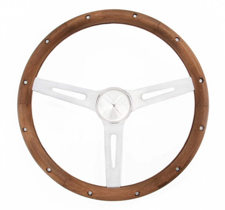 Grant 8545 Classic Wood Steering Wheel; 13.5 in. Diameter; Black; - Truck Part Superstore