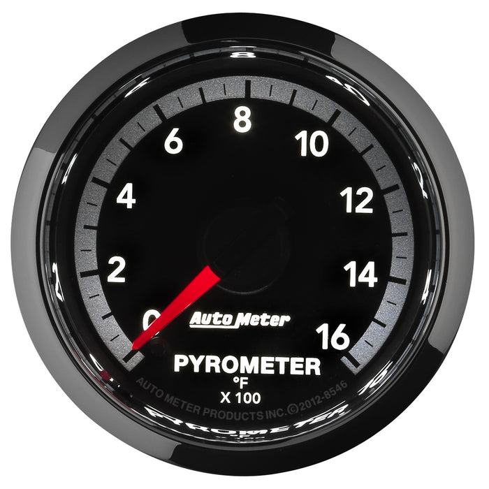 AutoMeter 8546 GAUGE; PYRO. (EGT); 2 1/16in.; 1600deg.F; STEPPER MOTOR; RAM GEN 4 FACT. MATCH - Truck Part Superstore