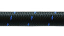 Vibrant Performance 11988B Nylon Braided Flex Hose; Size: -8AN; Hose ID 0.44in.; 5ft. Roll; Black and Blue; - Truck Part Superstore