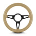 Lokar 85509 Lecarra Mark 4 Supreme Steering Wheel; Tan; Black Spokes; 14 in. Thick Grip; - Truck Part Superstore