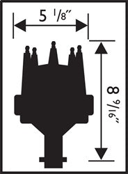 MSD 8552 Ready-To-Run Distributor; Iron Gear; - Truck Part Superstore