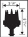 MSD 8552 Ready-To-Run Distributor; Iron Gear; - Truck Part Superstore
