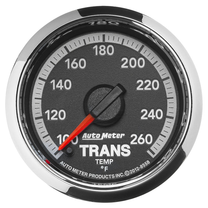 AutoMeter 8558 GAUGE; TRANS TEMP; 2 1/16in.; 100-260deg.F; STEPPER MOTOR; RAM GEN 4 FACT. MATCH - Truck Part Superstore