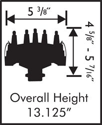 MSD 8558 Crank Trigger Distributor - Truck Part Superstore