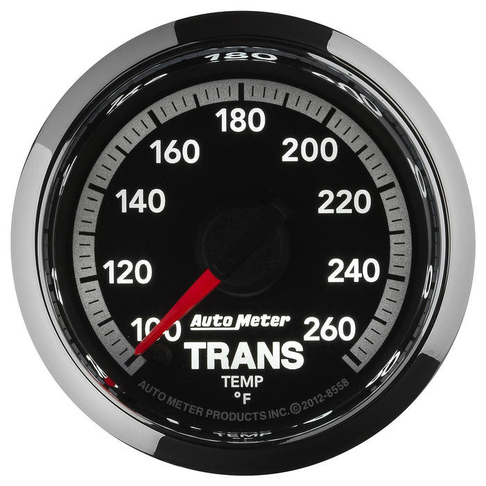 AutoMeter 8558 GAUGE; TRANS TEMP; 2 1/16in.; 100-260deg.F; STEPPER MOTOR; RAM GEN 4 FACT. MATCH - Truck Part Superstore
