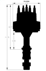 MSD 8566 Pro-Billet Distributor - Truck Part Superstore