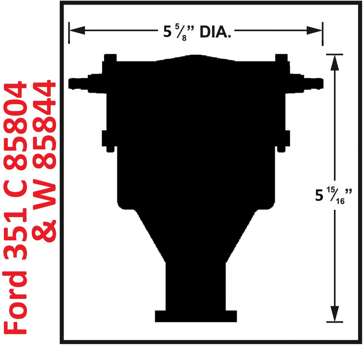 MSD 85844 Crab Cap Distributor; Red; Magnetic Pickup; Steel Gear; - Truck Part Superstore
