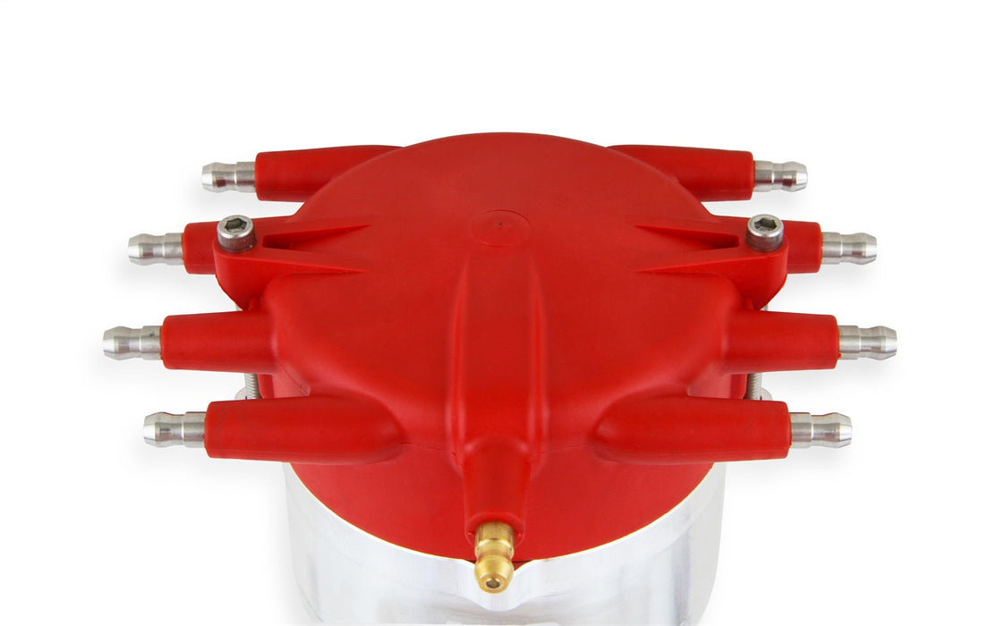 MSD 85804 Crab Cap Distributor; Red; Magnetic Pickup; Steel Gear; - Truck Part Superstore