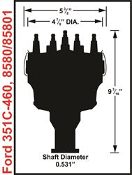 MSD 8580 Billet Distributor - Truck Part Superstore