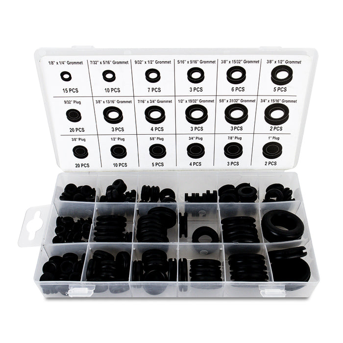 Mishimoto MMTL-GROM-125 125-Piece Rubber Grommet/Plug Assortment - Truck Part Superstore