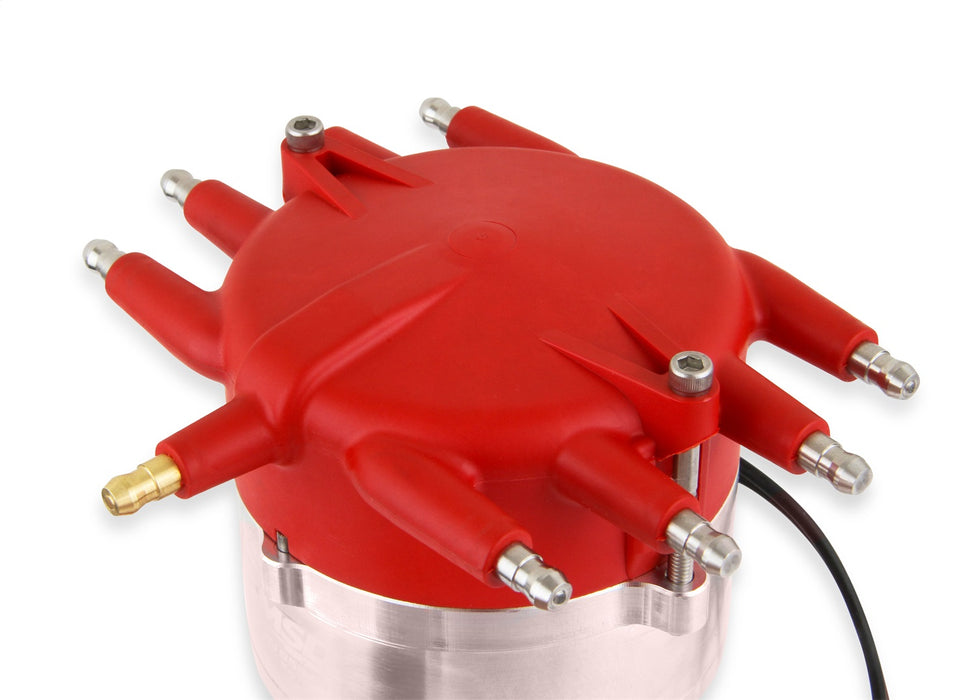 MSD 85844 Crab Cap Distributor; Red; Magnetic Pickup; Steel Gear; - Truck Part Superstore