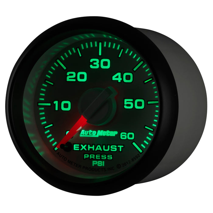 AutoMeter 8592 GAUGE; EXHAUST PRESS.; 2 1/16in.; 60PSI; STEPPER MOTOR; RAM GEN 3 FACTORY MATCH - Truck Part Superstore