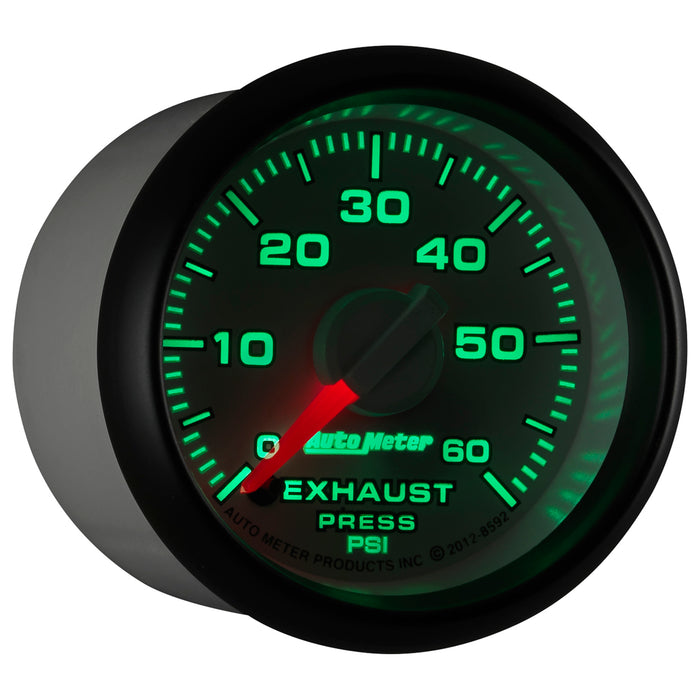 AutoMeter 8592 GAUGE; EXHAUST PRESS.; 2 1/16in.; 60PSI; STEPPER MOTOR; RAM GEN 3 FACTORY MATCH - Truck Part Superstore