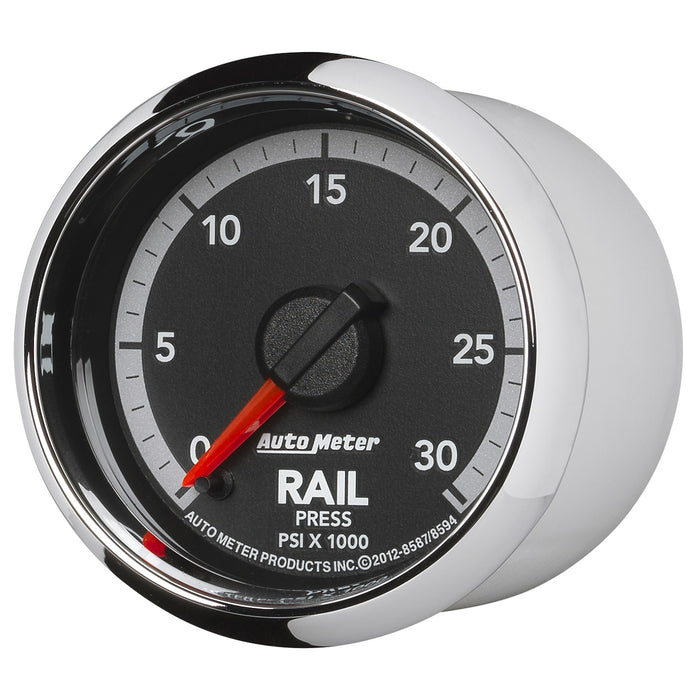 AutoMeter 8594 GAUGE; RAIL PRESS; 2 1/16in.; 30KPSI; DIGITAL STEPPER MOTOR; RAM GEN 4 FACT. MAT - Truck Part Superstore