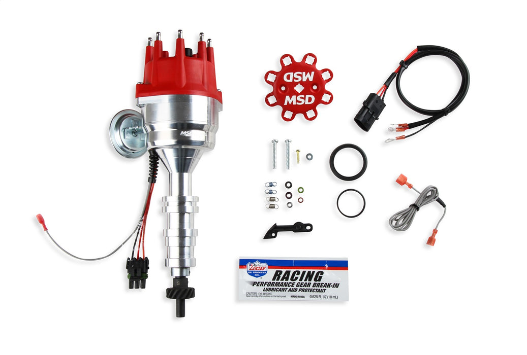 MSD 85951 Ready-To-Run Distributor; Incl. Cap; Vacuum Advance; Steel Gear; - Truck Part Superstore