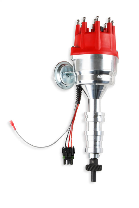 MSD 85951 Ready-To-Run Distributor; Incl. Cap; Vacuum Advance; Steel Gear; - Truck Part Superstore