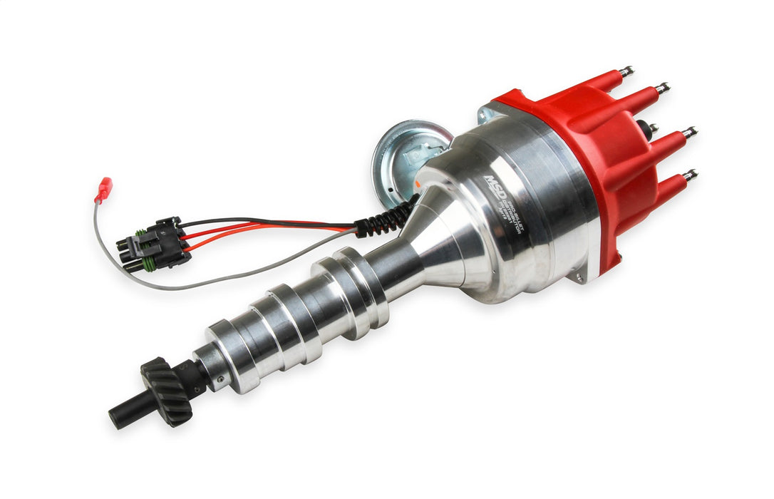 MSD 85951 Ready-To-Run Distributor; Incl. Cap; Vacuum Advance; Steel Gear; - Truck Part Superstore