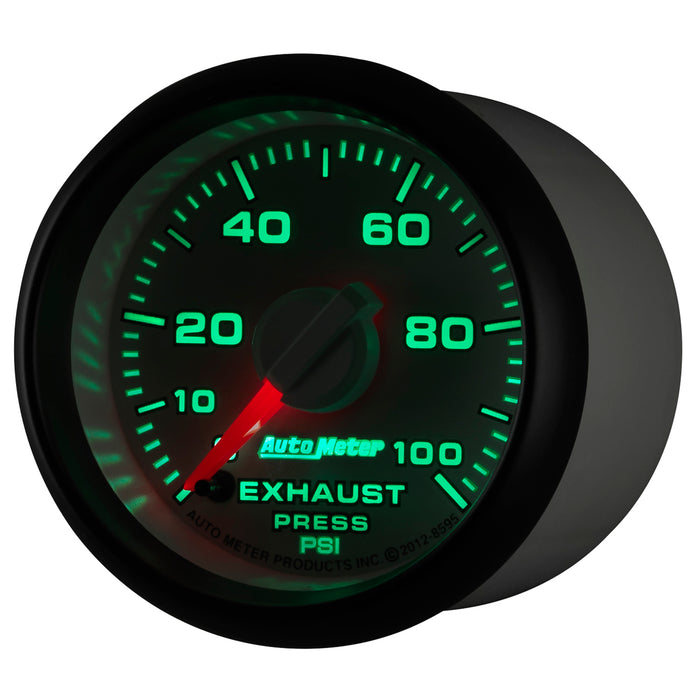 AutoMeter 8595 GAUGE; EXHAUST PRESS.; 2 1/16in.; 100PSI; STEPPER MOTOR; RAM GEN 3 FACTORY MATCH - Truck Part Superstore