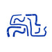 Mishimoto MMHOSE-SUB-ANC4BL Silicone Ancillary Hoses for Subaru WRX / WRX STI, 2004-2007 - Truck Part Superstore