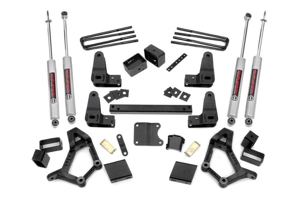 Rough Country 733.20 Suspension Lift Kit w/Shocks; 4-5 in. Lift; - Truck Part Superstore