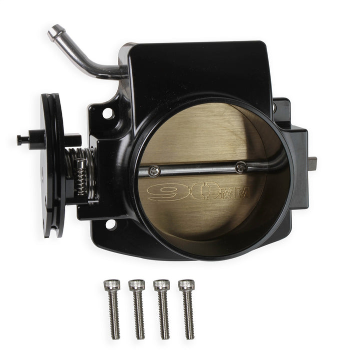 Holley 860008-1 Sniper EFI Throttle Body; 90mm; Black; w/GM IAC Provision; Billet Aluminum; - Truck Part Superstore