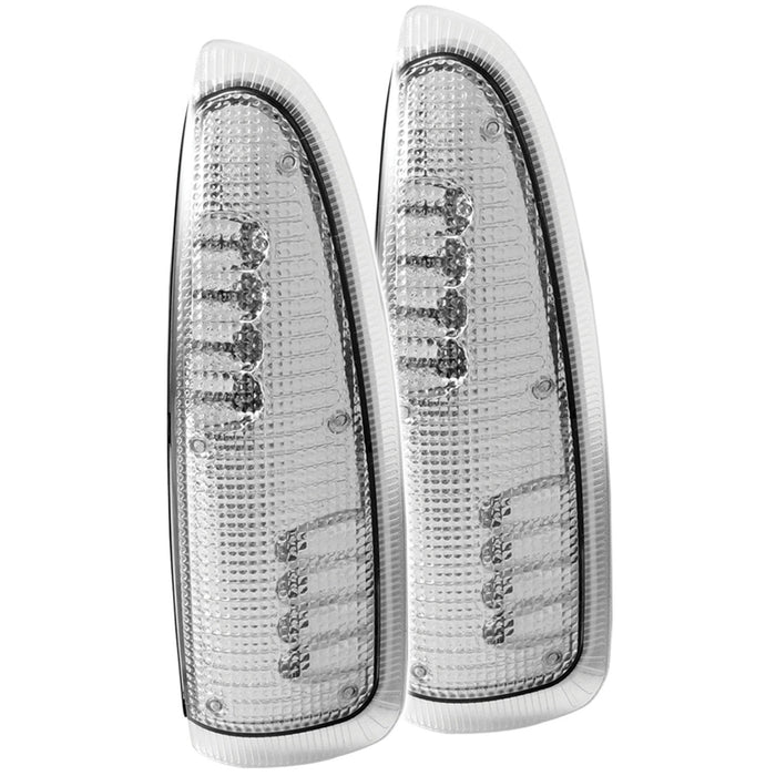 Anzo USA 861100 Door Mirror Turn Signal Indicator; 2 pc.; Clear Lens; w/LED Amber Turn Signal; - Truck Part Superstore