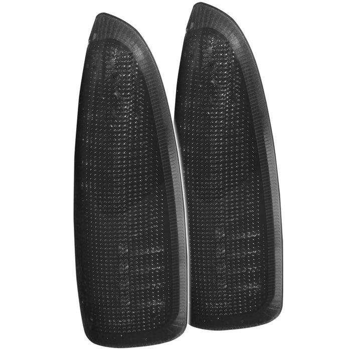 Anzo USA 861101 Door Mirror Turn Signal Indicator; 2 pc.; Smoke Lens; w/LED Amber Turn Signal; - Truck Part Superstore