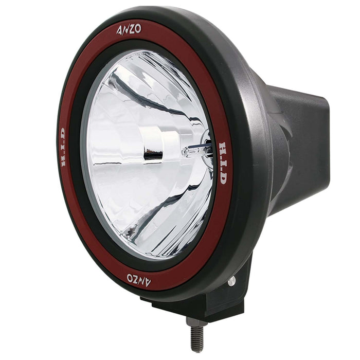 Anzo USA 861136 HID Off Road Light; 7 in.; 50 Watt; w/AnzoUSA Red Bezel; - Truck Part Superstore