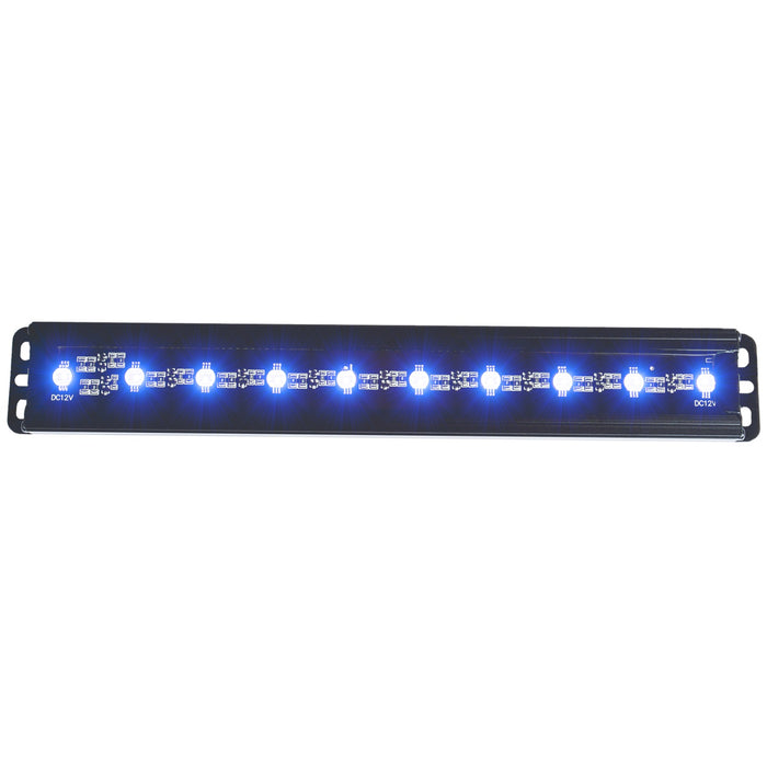 Anzo USA 861150 Slimline LED Light Bar; 12 in.; 10 LEDs; Blue LEDs; - Truck Part Superstore