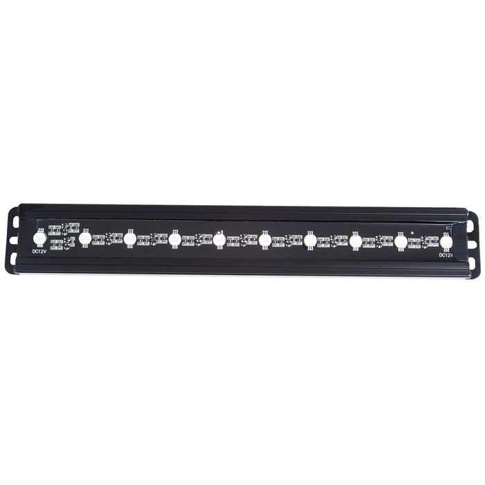 Anzo USA 861150 Slimline LED Light Bar; 12 in.; 10 LEDs; Blue LEDs; - Truck Part Superstore