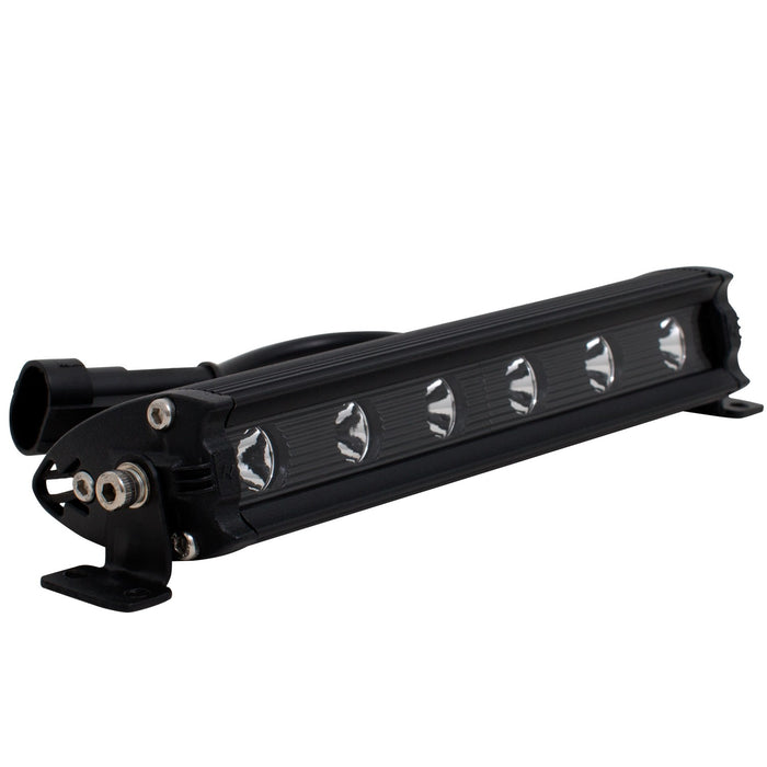 Anzo USA 861177 Slimline LED Light Bar; 6 in.; Clear Lens/Black Housing; White LED; - Truck Part Superstore