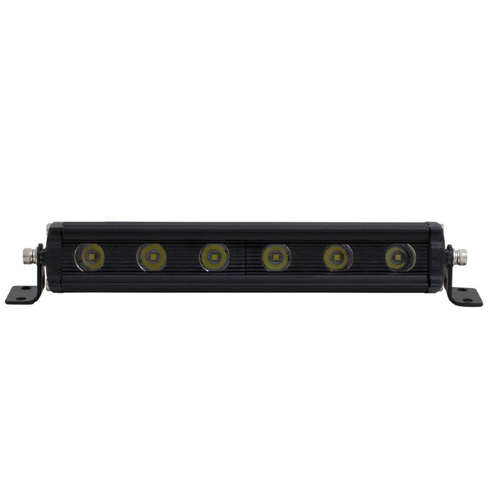 Anzo USA 861177 Slimline LED Light Bar; 6 in.; Clear Lens/Black Housing; White LED; - Truck Part Superstore