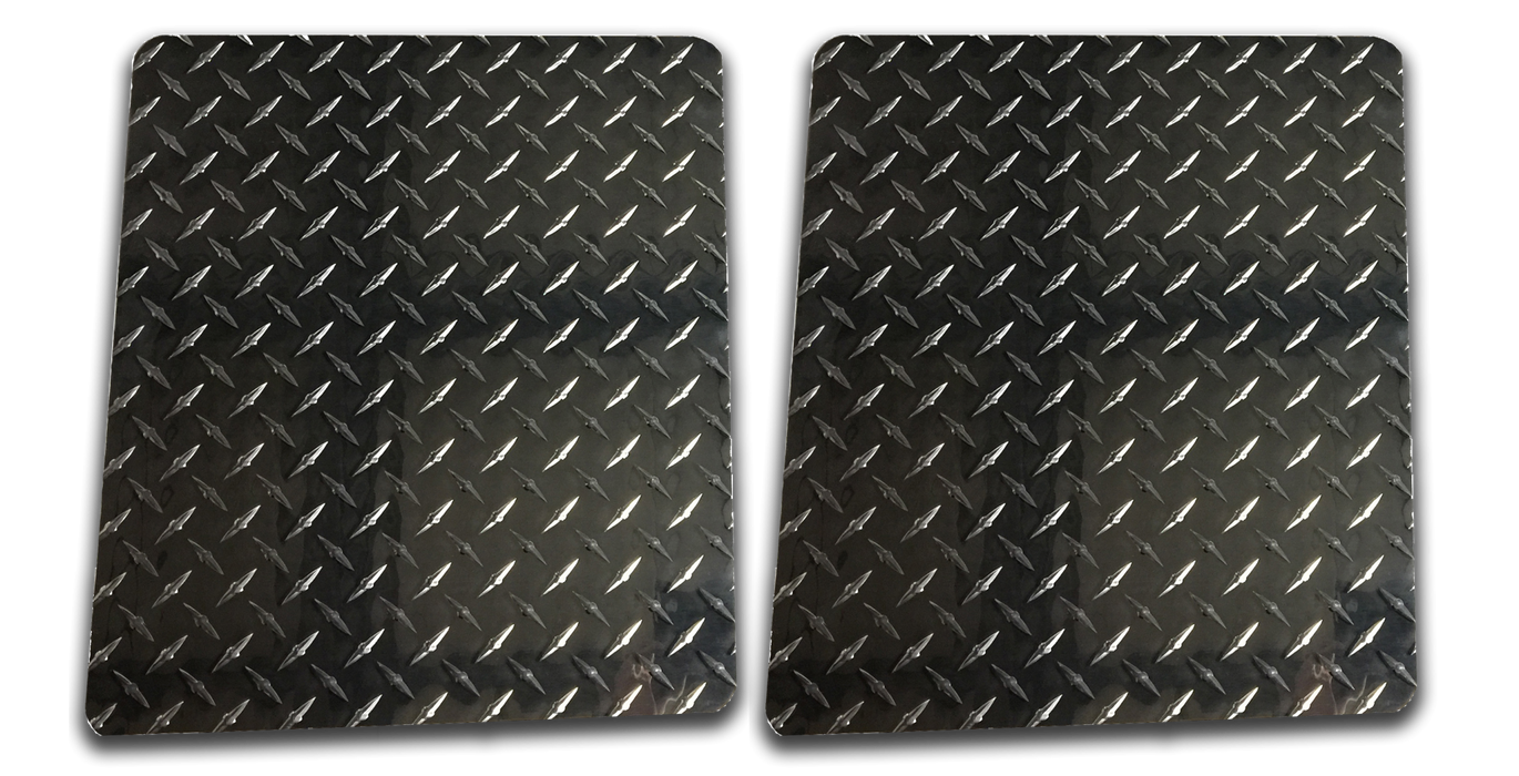 Owens Products 861924D Mud Flaps Owens Classic Aluminum Mudflaps / Rectangular / Diamond Tread Aluminum / Universal Fit / 19 x 24 / Bright / Owens Products - Truck Part Superstore