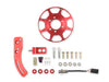 MSD 86201 Crank Trigger Kit; 8 in. Diameter; Billet Aluminum Trigger Wheel; Red; - Truck Part Superstore