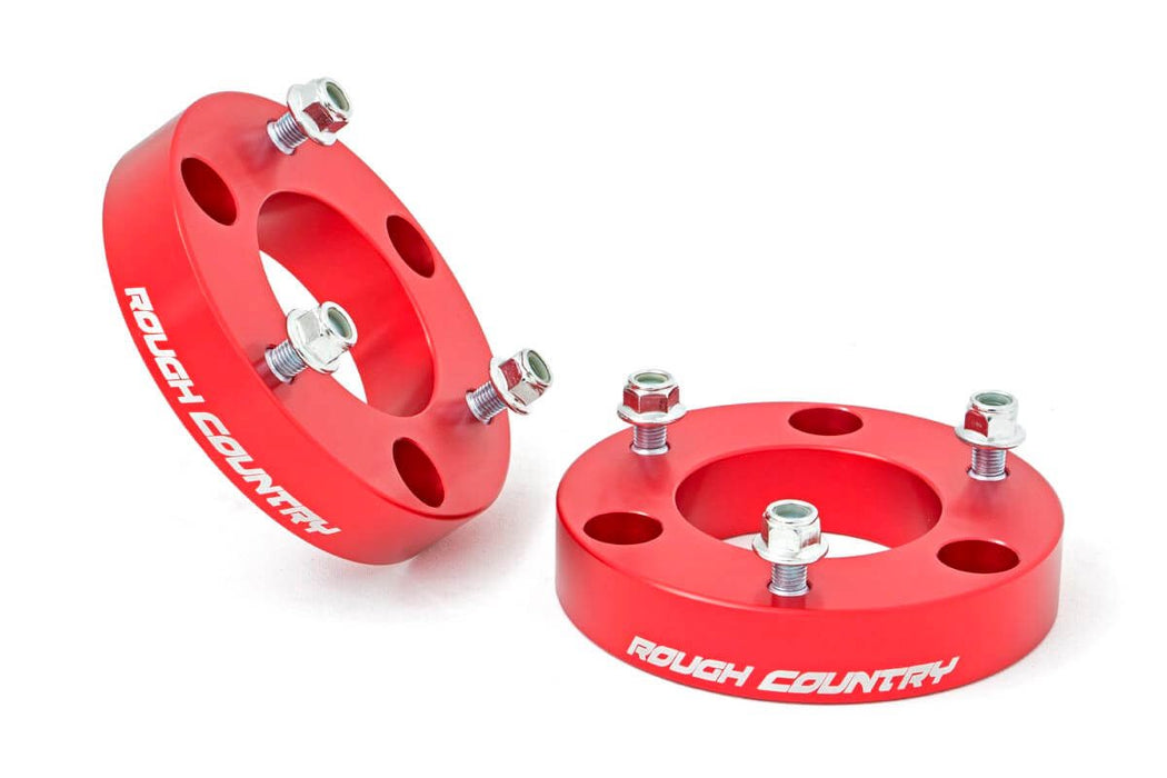 Rough Country 863RED 2 Inch Leveling Strut Extensions Red 04-15 Titan Rough Country - Truck Part Superstore