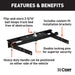 CURT 60713 Double Lock Gooseneck Hitch Kit with Brackets; Select Chevrolet; GMC C/K - Truck Part Superstore