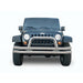 Rampage 86420 Front Double Tube Bumper; w/Hoop; Stainless Steel; - Truck Part Superstore