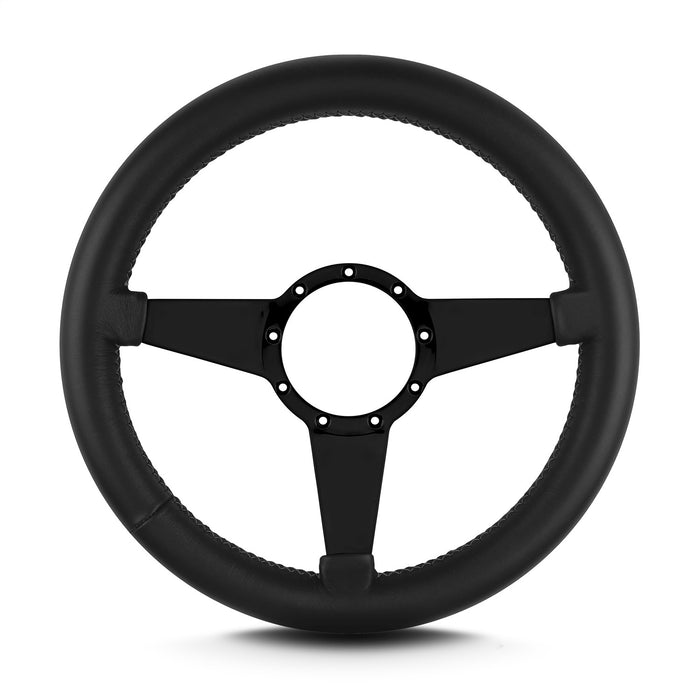 Lokar 86501 Lecarra Mark 4 Standard Steering Wheel; Black; Black Spokes; 14 in. Thick Grip; - Truck Part Superstore