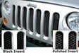 Rampage 86512 Single Piece 3D Grille; Gloss Black Powder Coat; - Truck Part Superstore