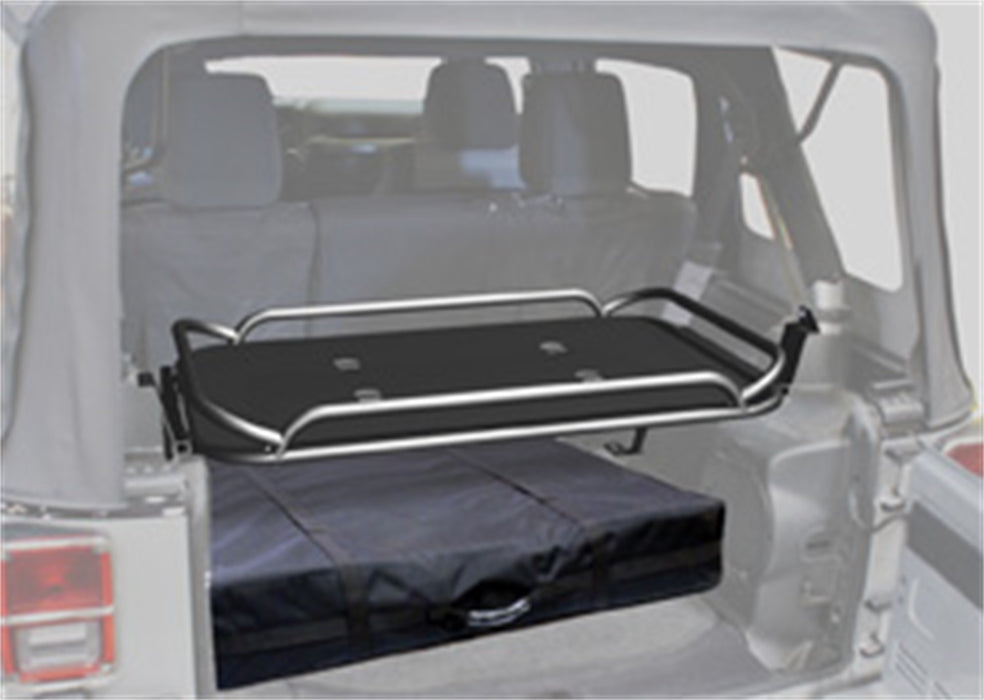 Rampage 86623 Sport Rack; Interior Mount; Fold Up; Rear; Black Powder Coat; - Truck Part Superstore