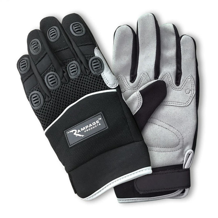 Rampage 86644 Recovery Gloves; Black; - Truck Part Superstore