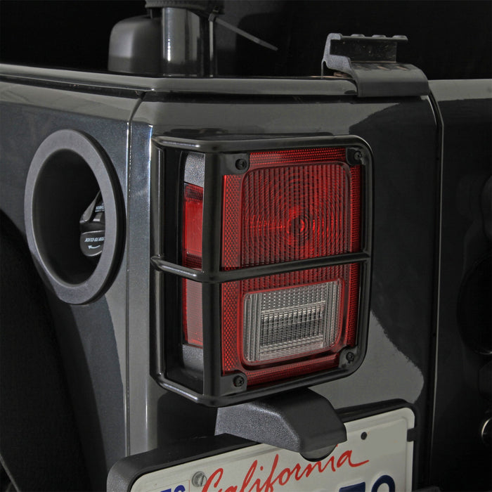 Smittybilt 8665 Euro Tail Light Guards 07-18 Wrangler JK Black Smittybilt - Truck Part Superstore