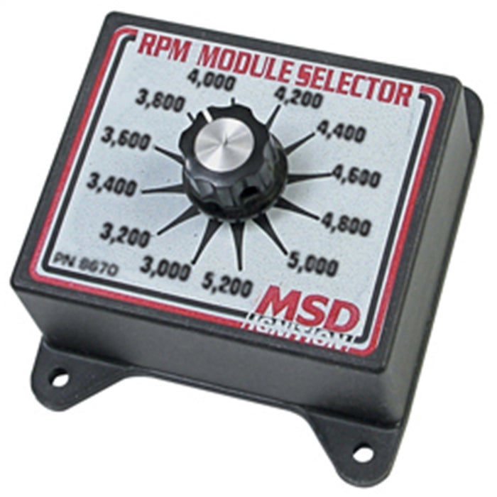 MSD 8670 Selector Switch; 3000-5200 RPM; - Truck Part Superstore