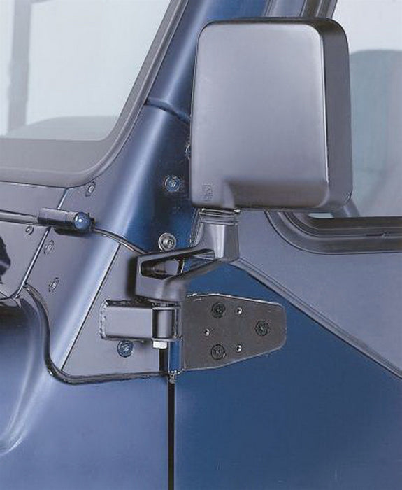 Rampage 8691 Mirror Relocation Brackets; Off Road Coat Black; Pair; - Truck Part Superstore