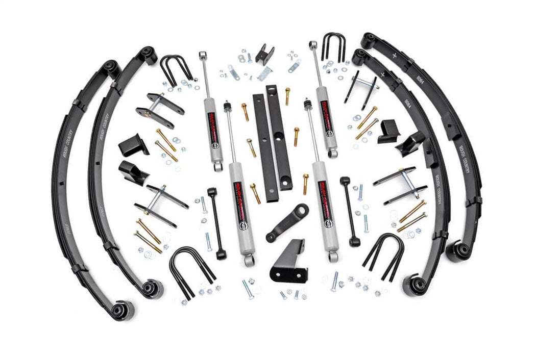 Rough Country 614.20 Suspension Lift Kit w/Shocks; 4.5 in. Lift; - Truck Part Superstore