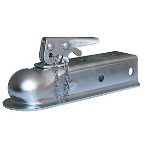Husky Towing 87073 Strait 2" Wide Channel Mnt Bolt-On 3500 LB Gross Wt Cap 2" Ball Wedge Latch Raw - Truck Part Superstore